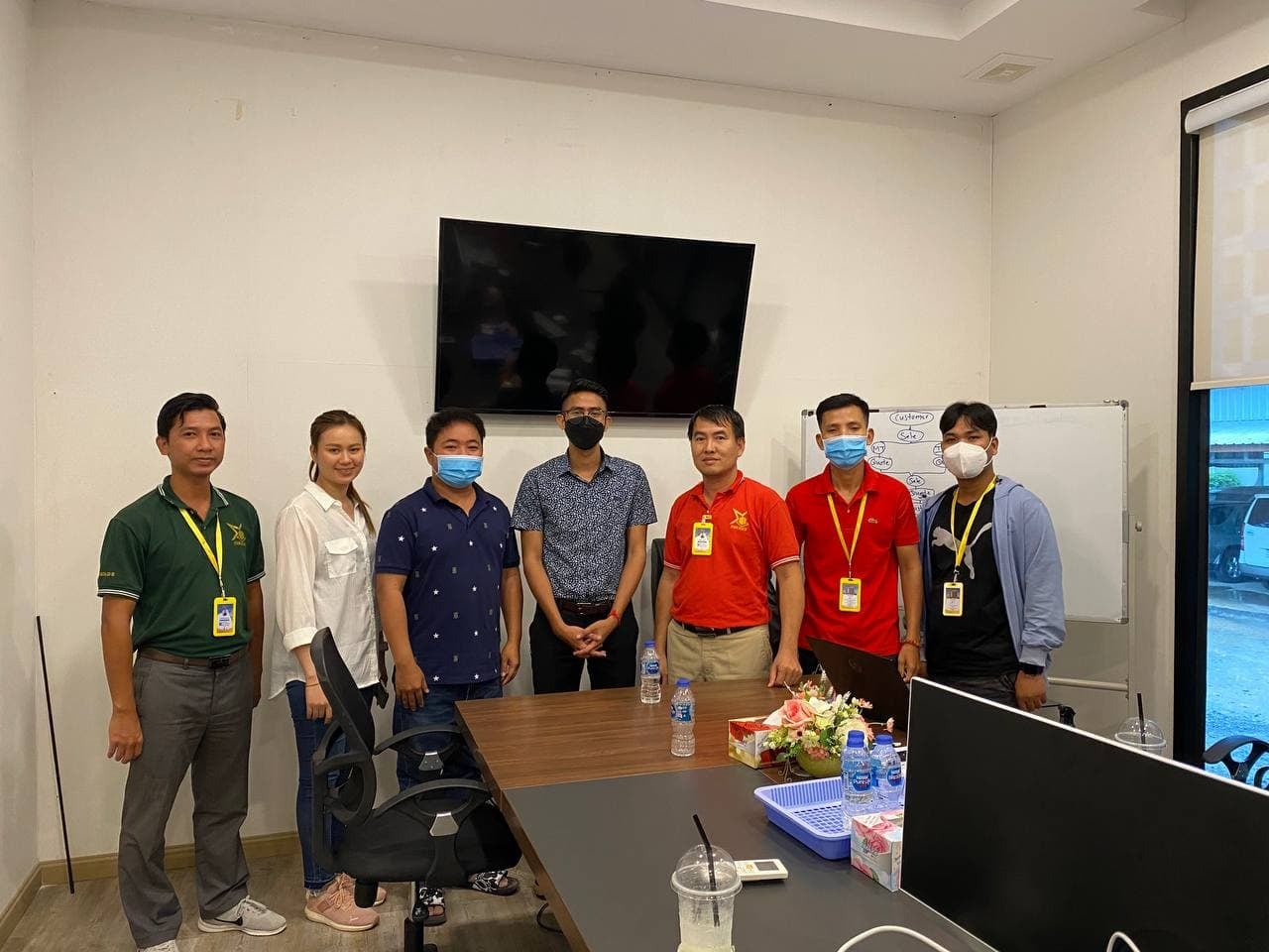 NOKOR BIZ team with a client team after a project handover